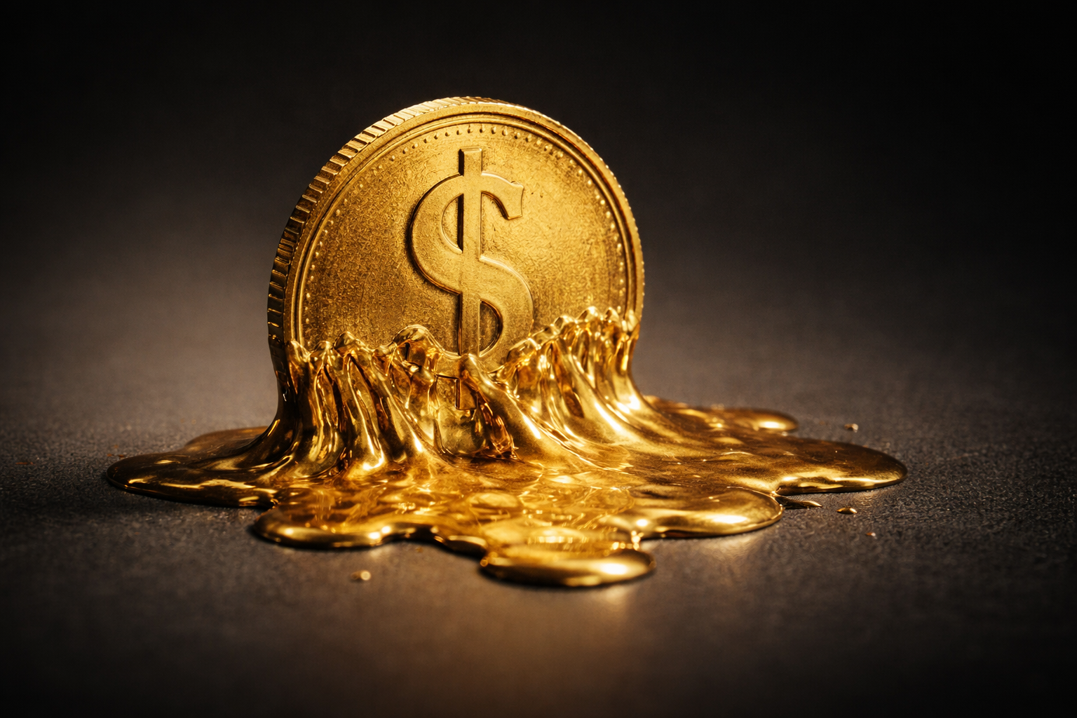 Coin melted.
